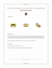 1.31 Ct. Tourmaline from Mozambique Appraisal