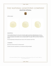 12.53 Ct. Cabochon Moonstone from Ceylon (Sri Lanka) Appraisal