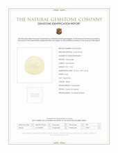 12.53 Ct. Yellow Cabochon Moonstone from Ceylon (Sri Lanka) Scan Report