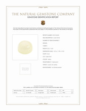 12.53 Ct. Yellow Cabochon Moonstone from Ceylon (Sri Lanka) Scan Report