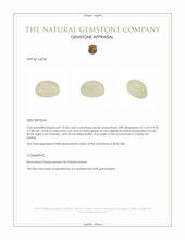 10.53 Ct. Cabochon Moonstone from Ceylon (Sri Lanka) Appraisal