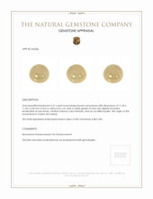 6.21 Ct. Brown Cabochon Moonstone from Ceylon (Sri Lanka) Appraisal