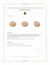 16.96 Ct. Cabochon Moonstone from Ceylon (Sri Lanka) Appraisal