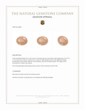 16.96 Ct. Cabochon Moonstone from Ceylon (Sri Lanka) Appraisal