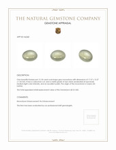 12.18 Ct. Cabochon Moonstone from Ceylon (Sri Lanka) Appraisal