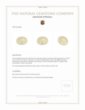 22.08 Ct. Grey Cabochon Moonstone from Ceylon (Sri Lanka) Appraisal