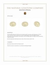 22.08 Ct. Cabochon Moonstone from Ceylon (Sri Lanka) Appraisal