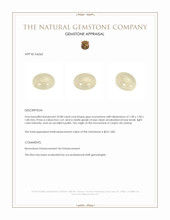 22.08 Ct. Cabochon Moonstone from Ceylon (Sri Lanka) Appraisal