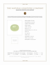 12.19 Ct. Green Cabochon Moonstone from Ceylon (Sri Lanka) Scan Report