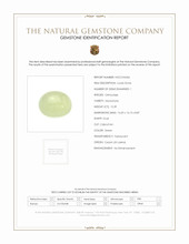 15.39 Ct. Green Cabochon Moonstone from Ceylon (Sri Lanka) Scan Report
