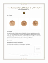 25.44 Ct. Brown Cabochon Moonstone from Ceylon (Sri Lanka) Appraisal