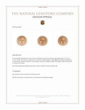 25.44 Ct. Cabochon Moonstone from Ceylon (Sri Lanka) Appraisal