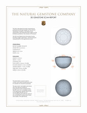 25.44 Ct. Cabochon Moonstone from Ceylon (Sri Lanka) 3 D Scan Report