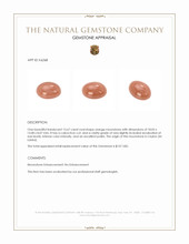 13.67 Ct. Brown Cabochon Moonstone from Ceylon (Sri Lanka) Appraisal