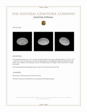 15.16 Ct. Cabochon Moonstone from Ceylon (Sri Lanka) Appraisal