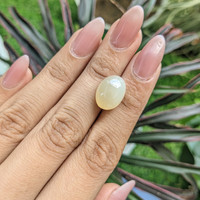 10.59 Ct. Cabochon Moonstone from Ceylon (Sri Lanka) Life Style