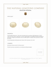 11.58 Ct. Cabochon Moonstone from Ceylon (Sri Lanka) Appraisal