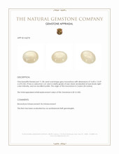 11.58 Ct. Grey Cabochon Moonstone from Ceylon (Sri Lanka) Appraisal