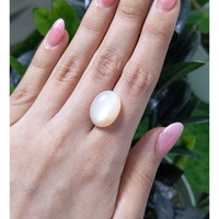 13.58 Ct. Cabochon Moonstone from Ceylon (Sri Lanka) Life Style