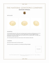 10.58 Ct. Cabochon Moonstone from Ceylon (Sri Lanka) Appraisal