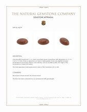 11.61 Ct. Cabochon Moonstone from Ceylon (Sri Lanka) Appraisal