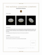 20.86 Ct. Cabochon Moonstone from Ceylon (Sri Lanka) Appraisal