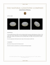 20.86 Ct. Cabochon Moonstone from Ceylon (Sri Lanka) Appraisal