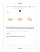 5.34 Ct. Cabochon Moonstone from Ceylon (Sri Lanka) Appraisal