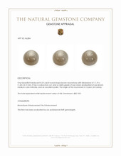 8.23 Ct. Brown Cabochon Moonstone from Ceylon (Sri Lanka) Appraisal