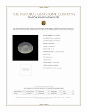 11.73 Ct. White Cabochon Moonstone from Ceylon (Sri Lanka) Scan Report