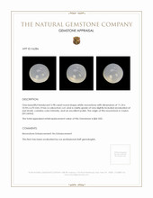 5.98 Ct. White Cabochon Moonstone from Ceylon (Sri Lanka) Appraisal