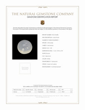 5.98 Ct. White Cabochon Moonstone from Ceylon (Sri Lanka) Scan Report