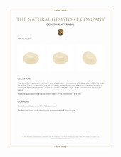 7.41 Ct. Cabochon Moonstone from Ceylon (Sri Lanka) Appraisal