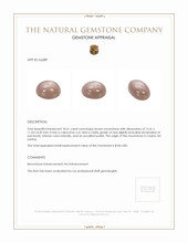 10.61 Ct. Cabochon Moonstone from Ceylon (Sri Lanka) Appraisal