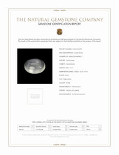 15.11 Ct. Cabochon Moonstone from Ceylon (Sri Lanka) Scan Report