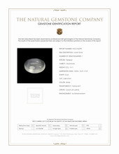 15.11 Ct. White Cabochon Moonstone from Ceylon (Sri Lanka) Scan Report
