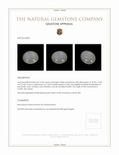 16.05 Ct. White Cabochon Moonstone from Ceylon (Sri Lanka) Appraisal
