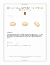 6.02 Ct. Cabochon Moonstone from Ceylon (Sri Lanka) Appraisal