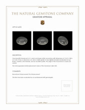 6.51 Ct. Cabochon Moonstone from Ceylon (Sri Lanka) Appraisal