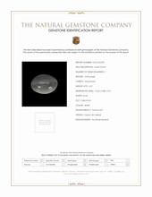 6.51 Ct. White Cabochon Moonstone from Ceylon (Sri Lanka) Scan Report
