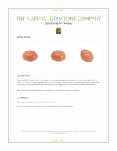 11.43 Ct. Cabochon Moonstone from Ceylon (Sri Lanka) Appraisal