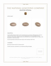 28.37 Ct. Cabochon Moonstone from Ceylon (Sri Lanka) Appraisal