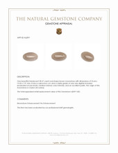 28.37 Ct. Cabochon Moonstone from Ceylon (Sri Lanka) Appraisal