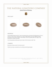 28.37 Ct. Cabochon Moonstone from Ceylon (Sri Lanka) Appraisal