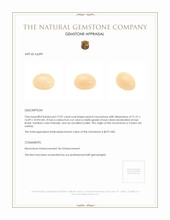 27.07 Ct. Cabochon Moonstone from Ceylon (Sri Lanka) Appraisal