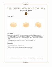 27.07 Ct. Cabochon Moonstone from Ceylon (Sri Lanka) Appraisal