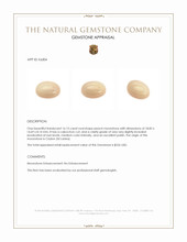 16.15 Ct. Cabochon Moonstone from Ceylon (Sri Lanka) Appraisal