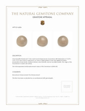 13.46 Ct. Brown Cabochon Moonstone from Ceylon (Sri Lanka) Appraisal