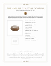 15.14 Ct. Cabochon Moonstone from Ceylon (Sri Lanka) Scan Report
