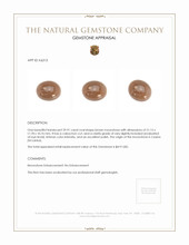 29.91 Ct. Brown Cabochon Moonstone from Ceylon (Sri Lanka) Appraisal